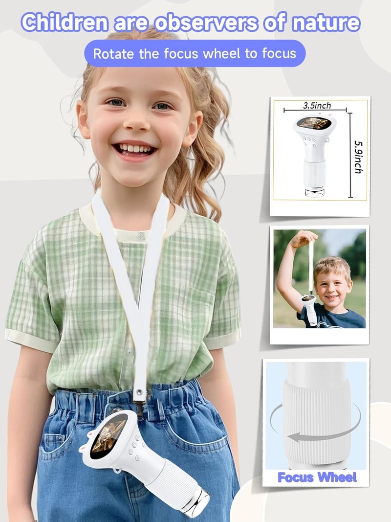 Acoath Microscope for Kids, 1000X Handheld Digital Miniscope with 2.0" Screen, Portable Pocket Microscope Education Toys Christmas Gifts for Age 3 4 5 6 7 8 9 10 Girls Boys - Image 5